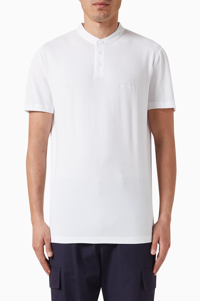 

Digital Desert Polo Shirt in Cotton-piqué, White