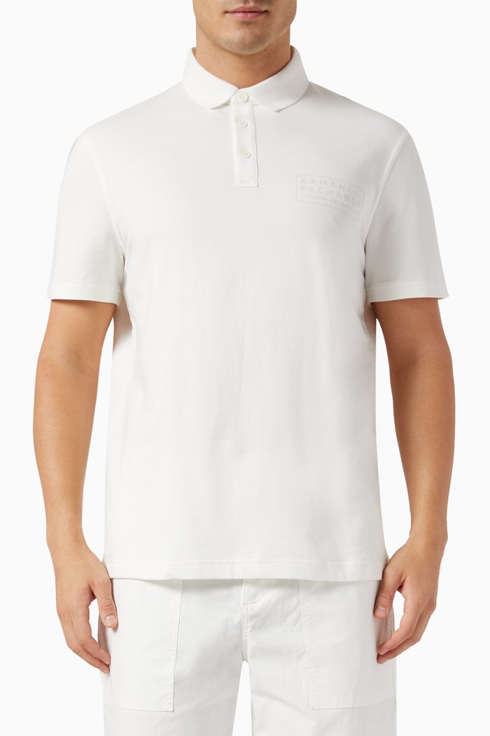 

Meta Nature AX Logo Polo Shirt, White