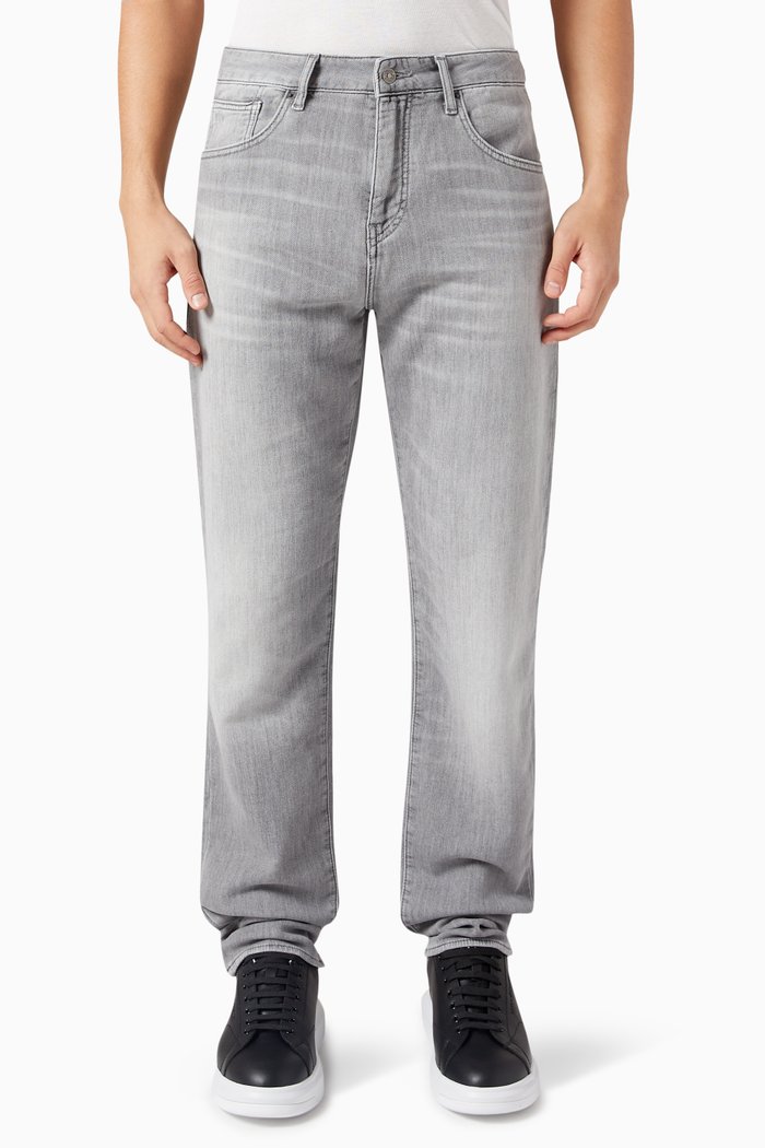 

J13 Slim Fit Jeans in Cotton-denim, Grey