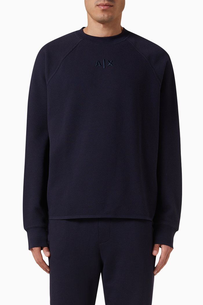 

Digital Desert Logo Sweatshirt in Cotton-blend, Blue
