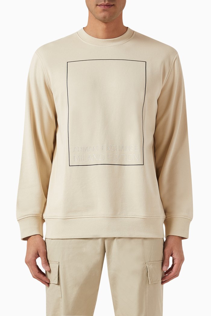 

Milano Edition AX Logo Sweatshirt in Cotton, Neutral