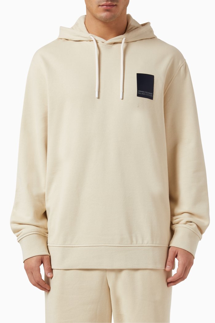 

Milano Edition AX Logo Hoodie in Cotton-terry, Neutral