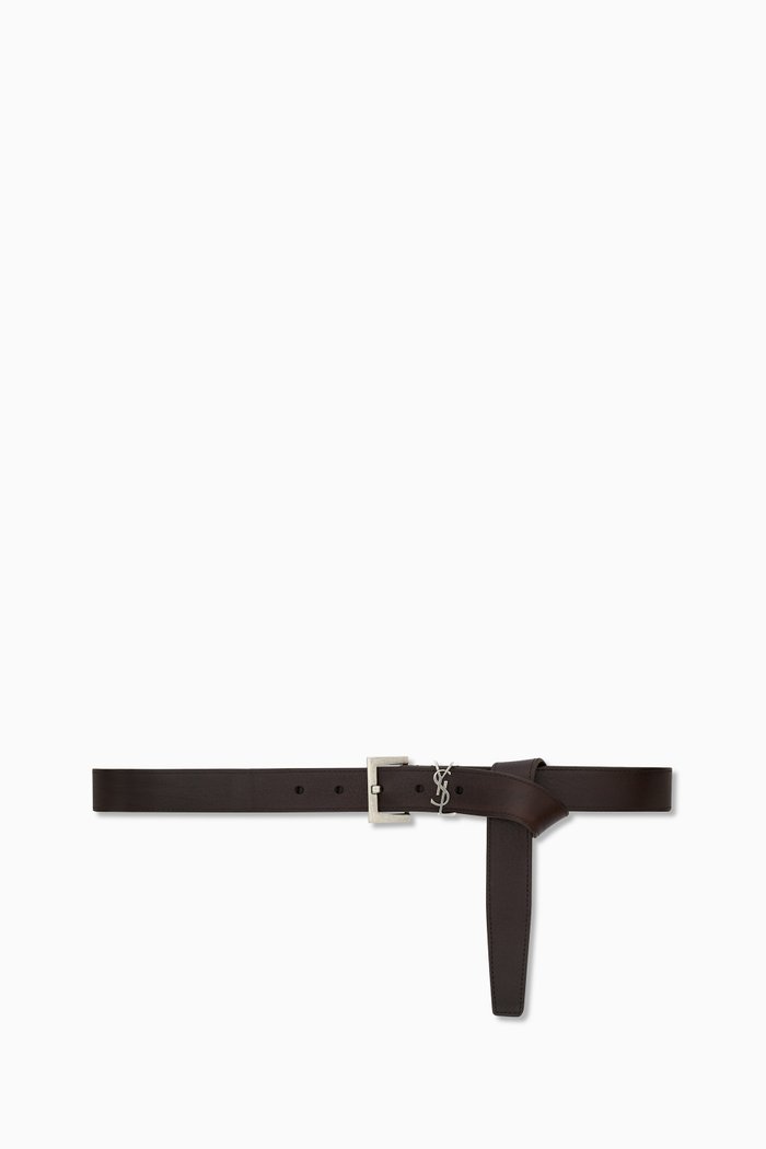 

Cassandre Belt in Leather, Brown