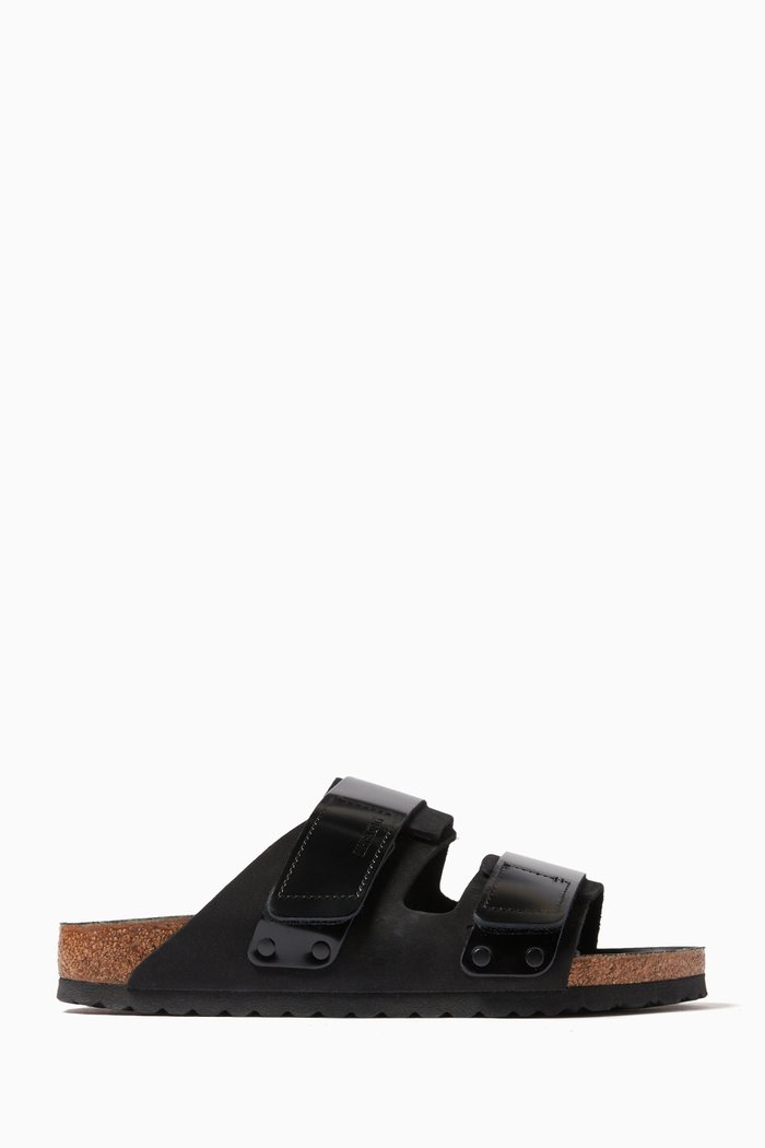 

Uji Sandals in Nubuk Leather, Black