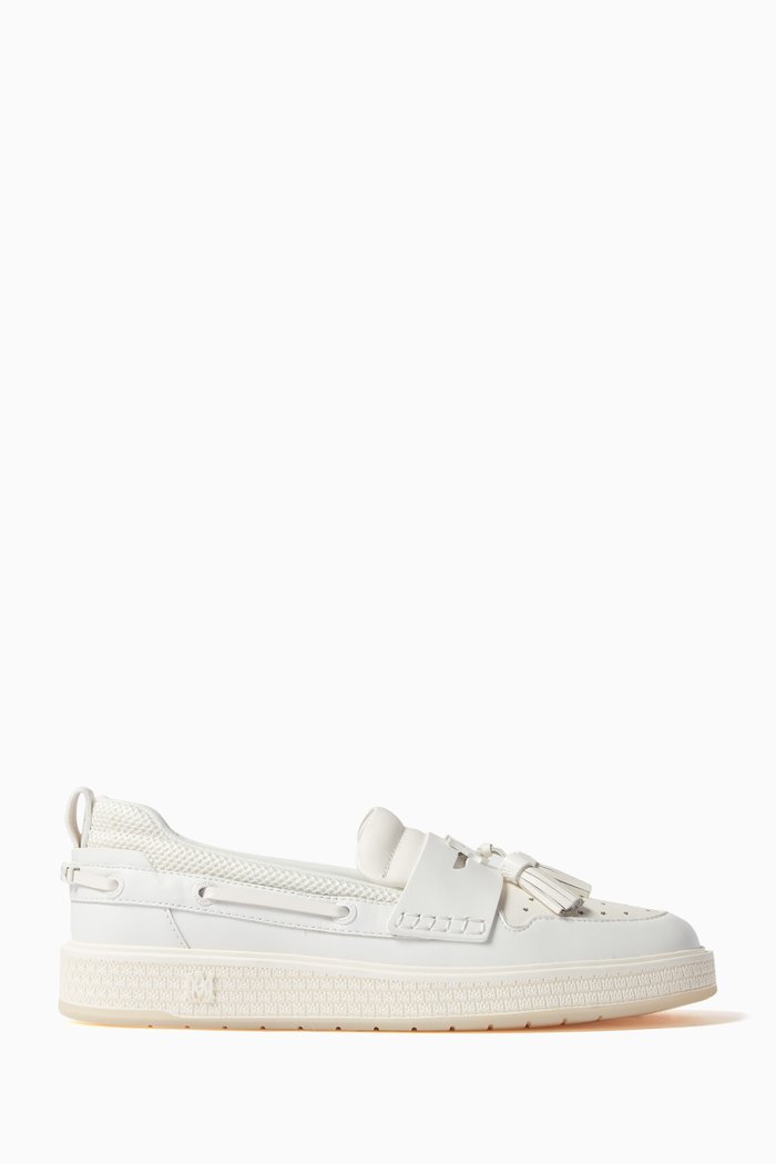 

MA Tassel Hybrid Loafers in Leather, Neutral