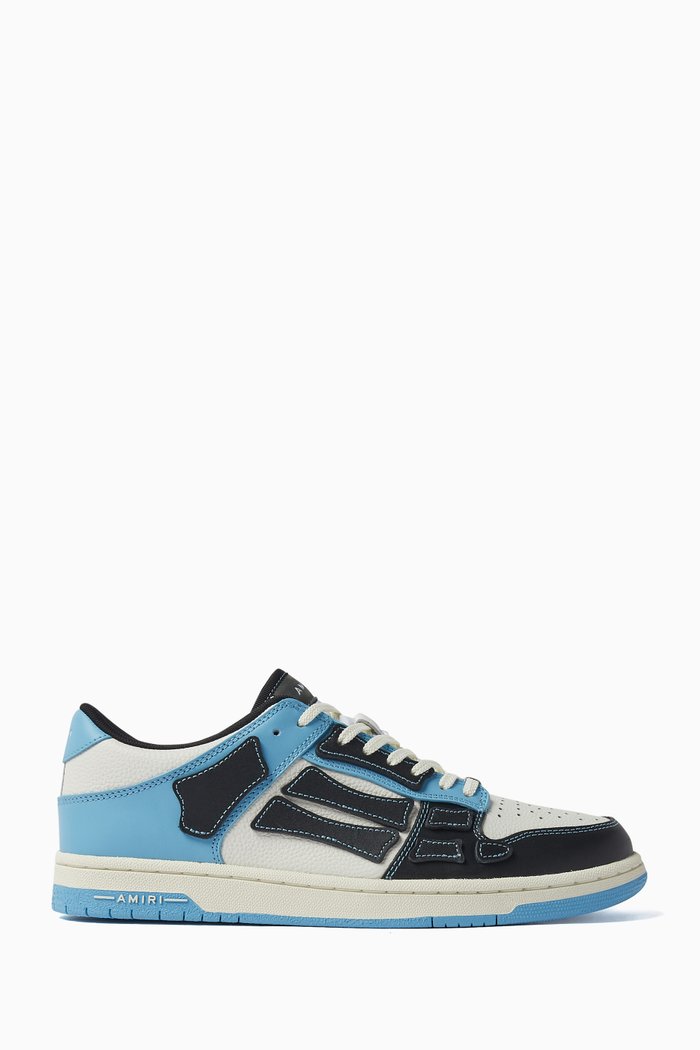 Skel Low-top Sneakers in Leather & Suede, Multicolour