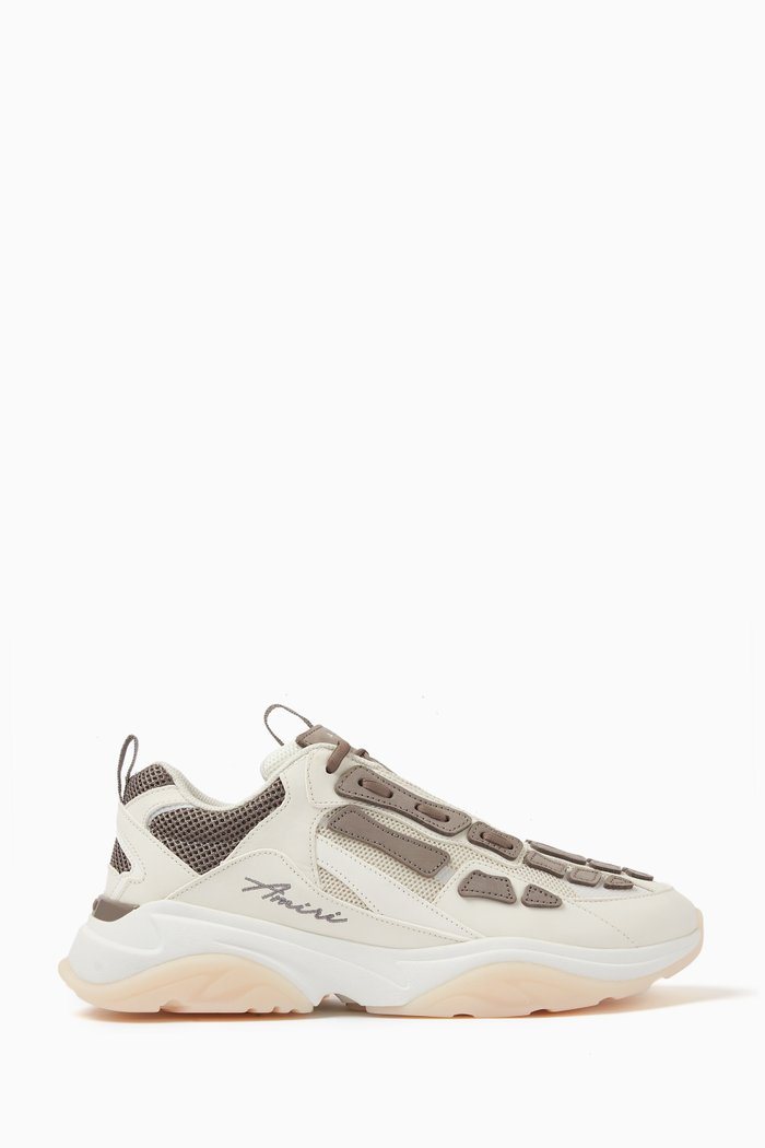 

Bone Runner Sneakers in Calf Leather, Neutral