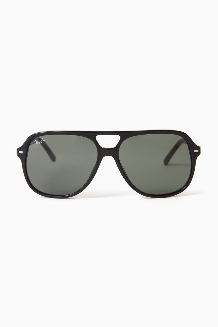 

Kids Bill Square Sunglasses in Acetate, Black