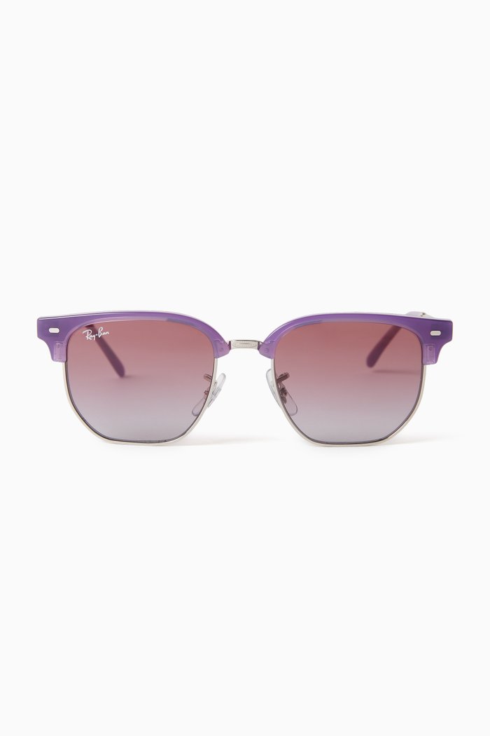 

Kids New Clubmaster Sunglasses in Plastic, Purple