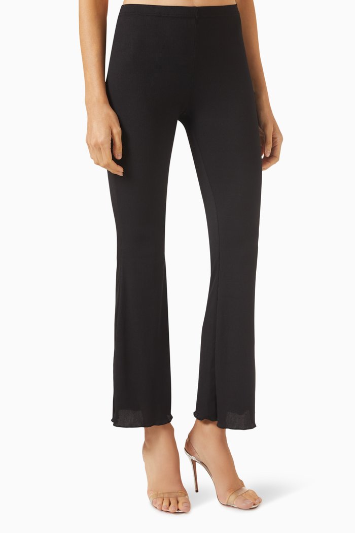 

Ayami Cropped Pants in Lycra, Black