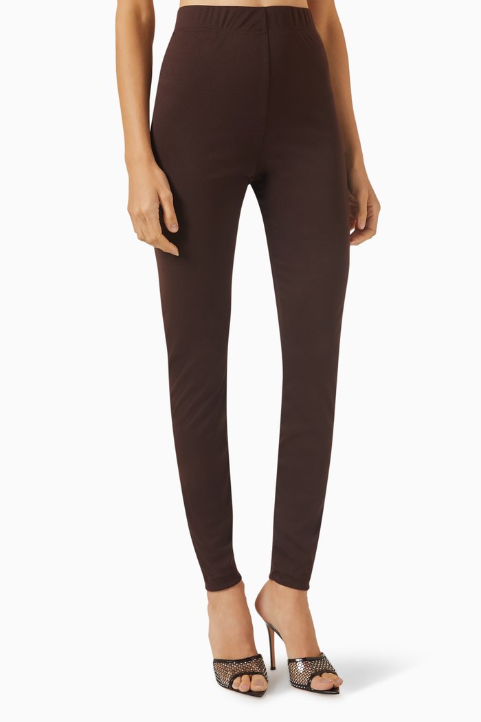 

Ayami Cropped Pants in Lycra, Brown