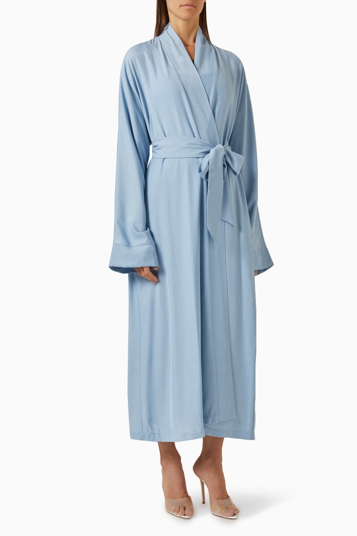 

Arata Robe in Cotton, Blue