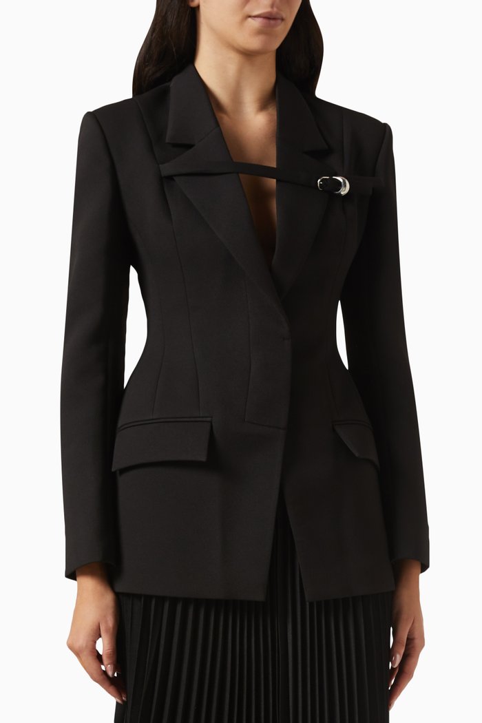 

Vauban Bar Suit Blazer in Twill-suiting, Black