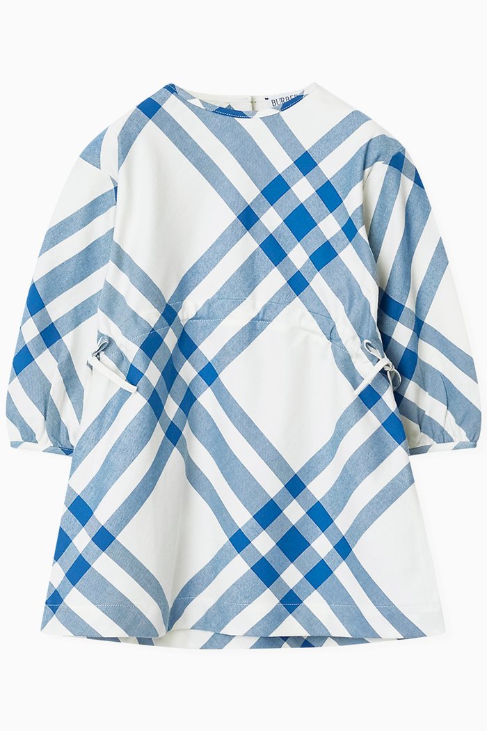 

Check Dress in Brushed Cotton Flannel, Neutral