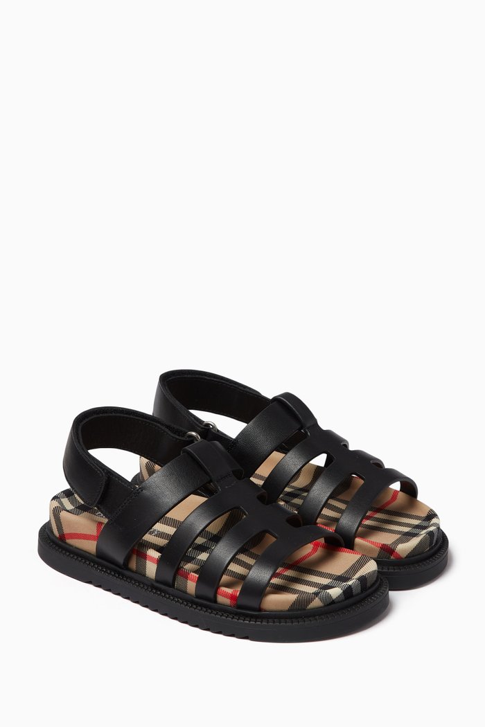 

Sam Sandals in Leather, Black