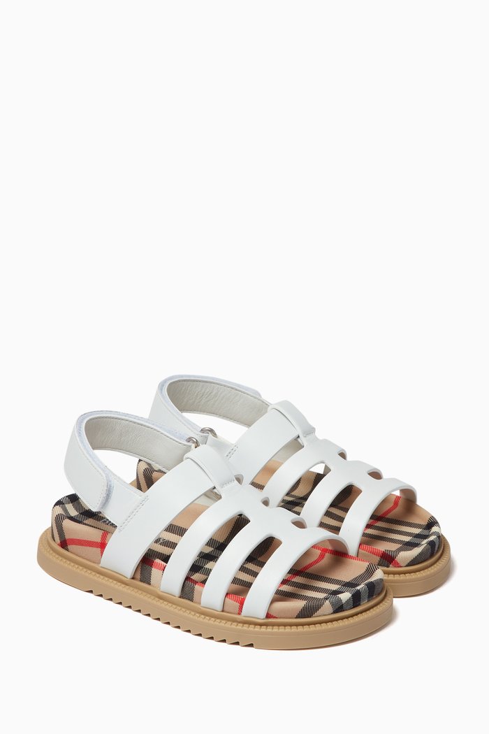 

Sam Sandals in Leather, White