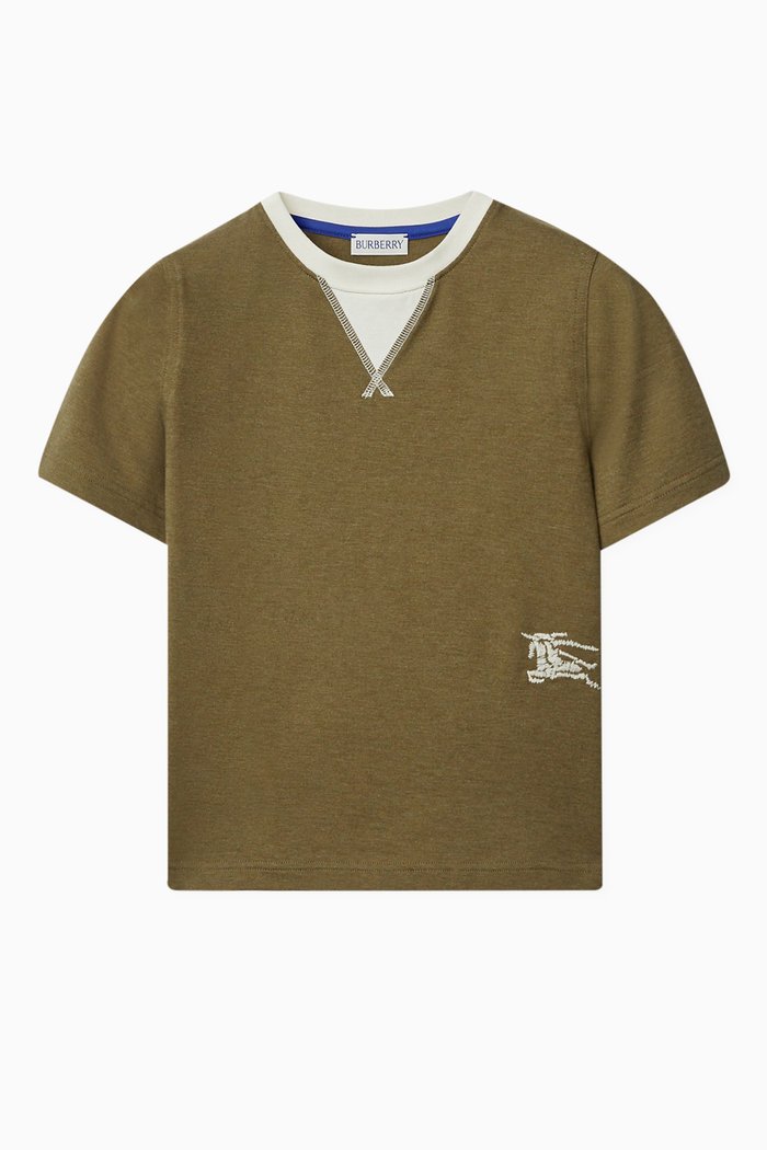 

EKD Logo T-shirt in Cotton Jersey, Green