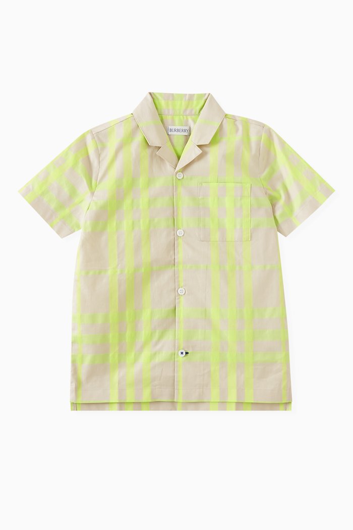 

Check Shirt in Cotton-blend, Yellow
