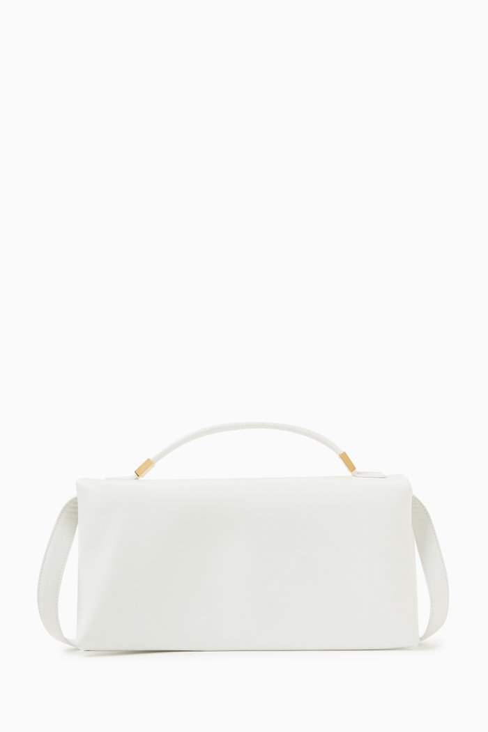 

Prisma Top Handle Bag in Leather, White