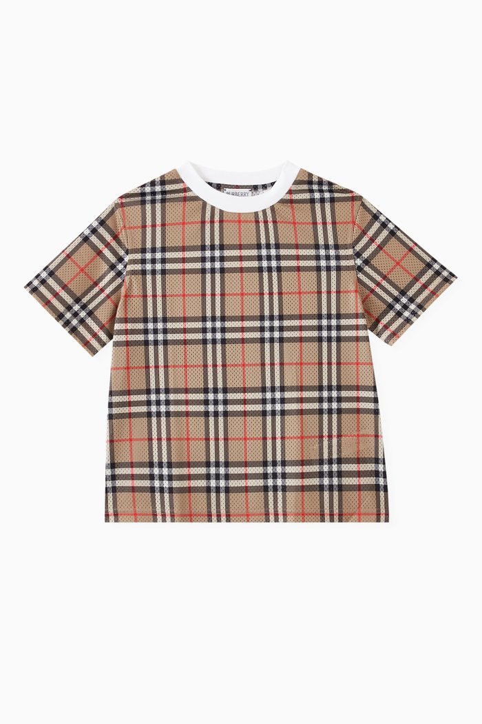 

Vintage Check T-shirt in Scuba Jersey, Neutral