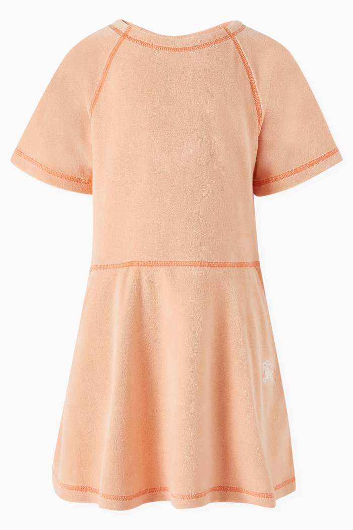 

EKD T-shirt Dress in Cotton-blend Towelling, Pink