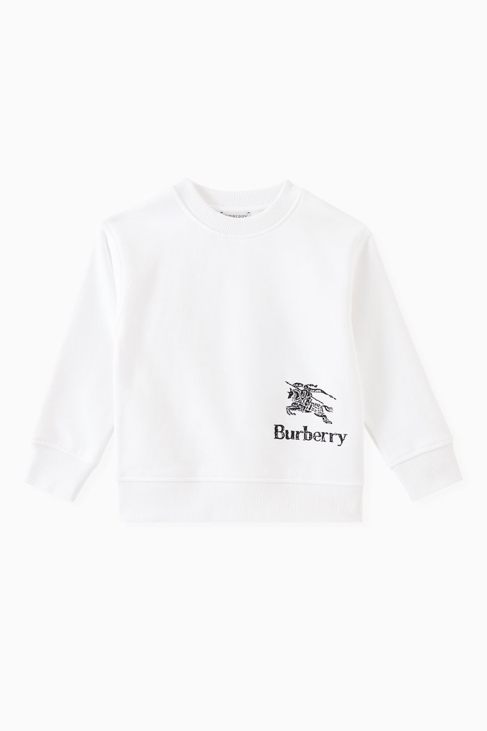 

EKD Embroidered Sweatshirt in Cotton, White
