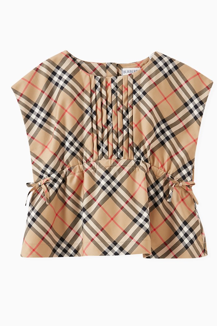 

Check Top in Stretch Cotton, Neutral