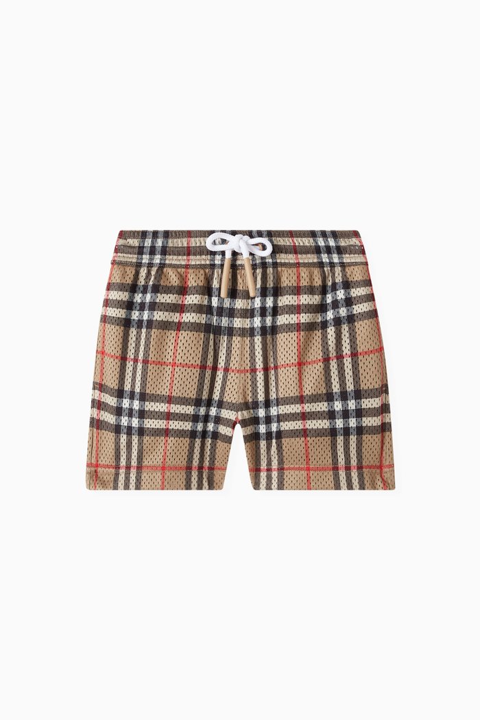 

Vintage Check Shorts in Mesh, Neutral