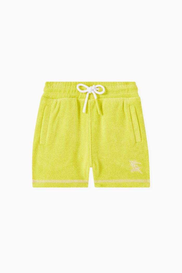 

Drawcord Shorts in Terry Cloth, Yellow