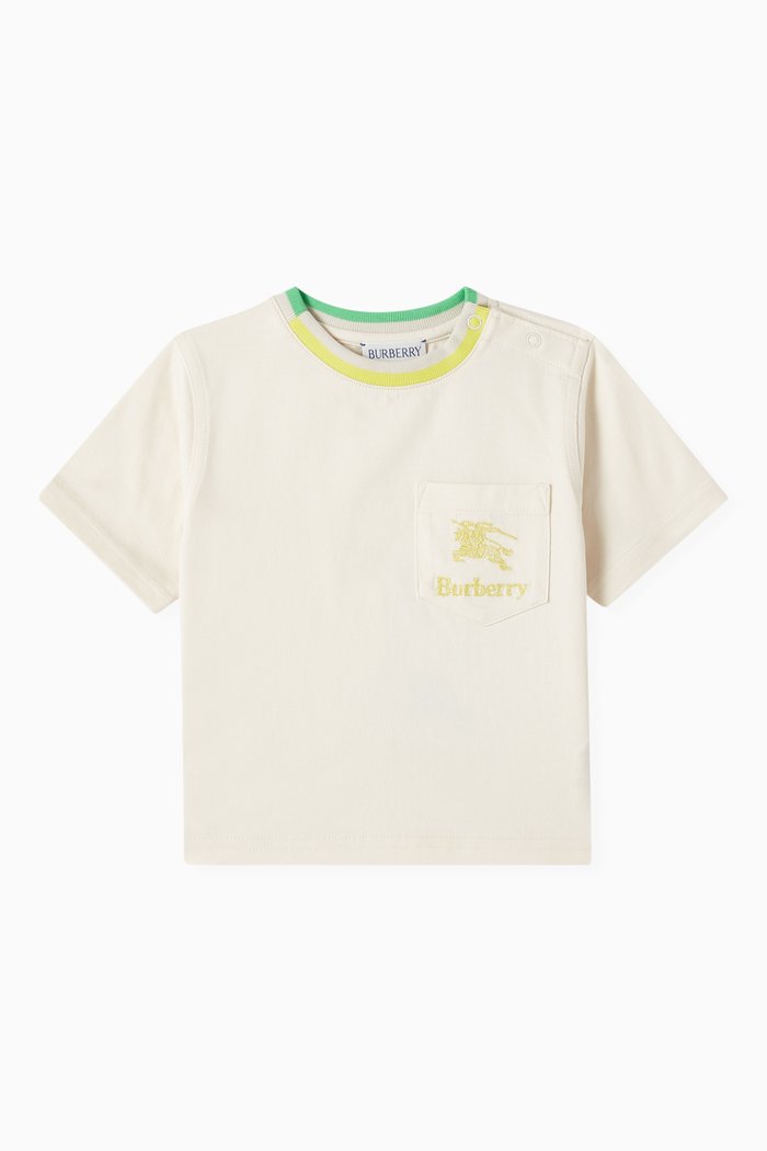 

EKD Embroidered T-shirt in Cotton Jersey, Neutral