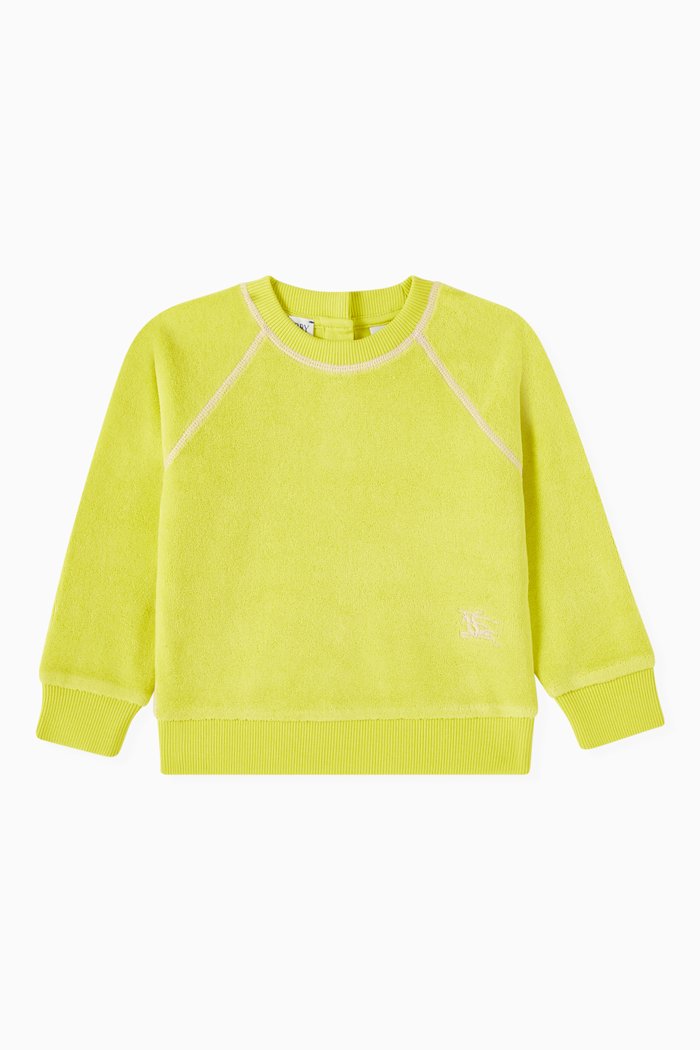 

EKD Sweatshirt in Cotton-blend Towelling, Yellow