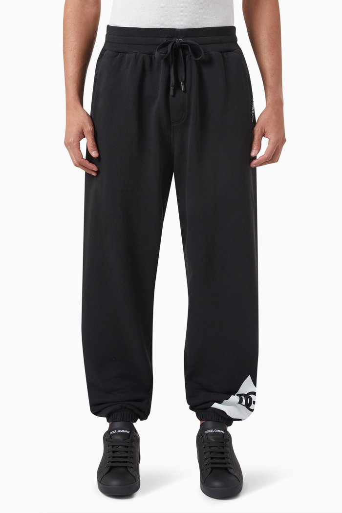 

Logo Sweatpants in Cotton-fleece, Black