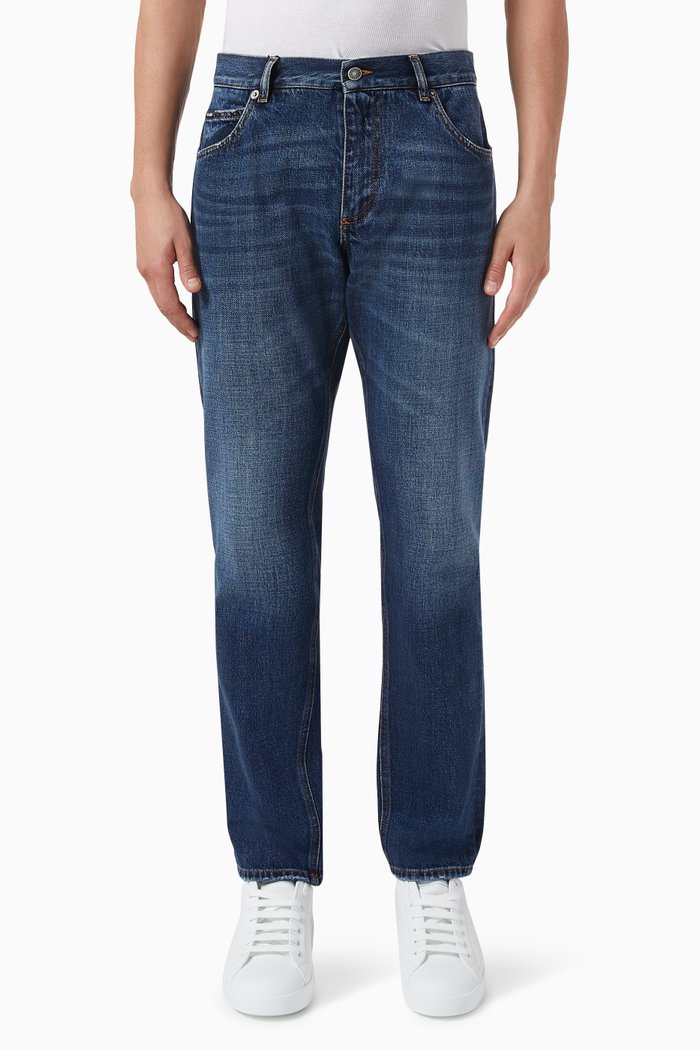 

Regular-fit Jeans in Denim, Blue
