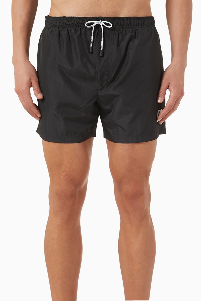 

DG Logo Swim Shorts in Nylon, Black