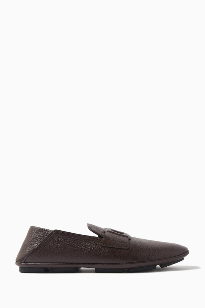 Driver Shoes in Deerskin, Brown