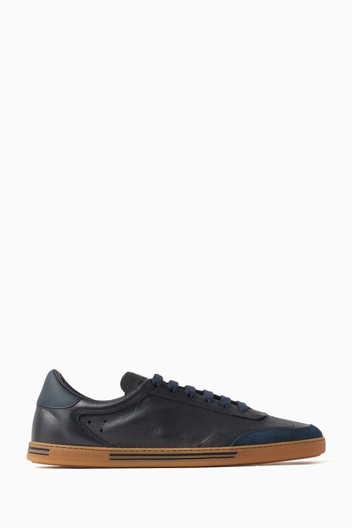 Saint Tropez Low-top Sneakers in Leather, Blue