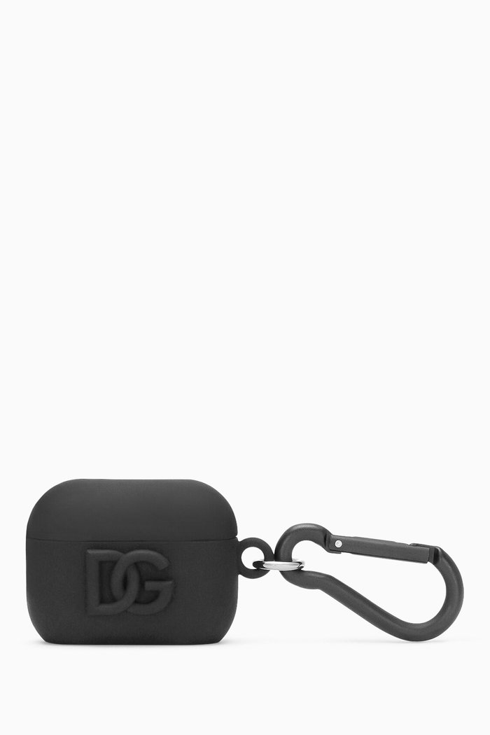 

DG-embossed Airpods Case in Rubber, Black