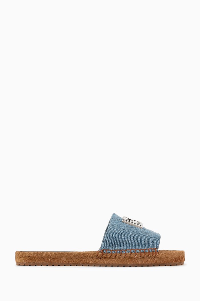 

Logo-plaque Denim Espadrilles, Blue