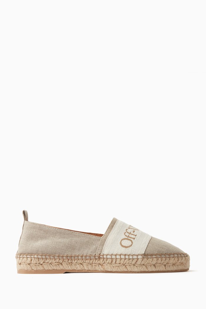 

Bookish Espadrille in Linen, Neutral