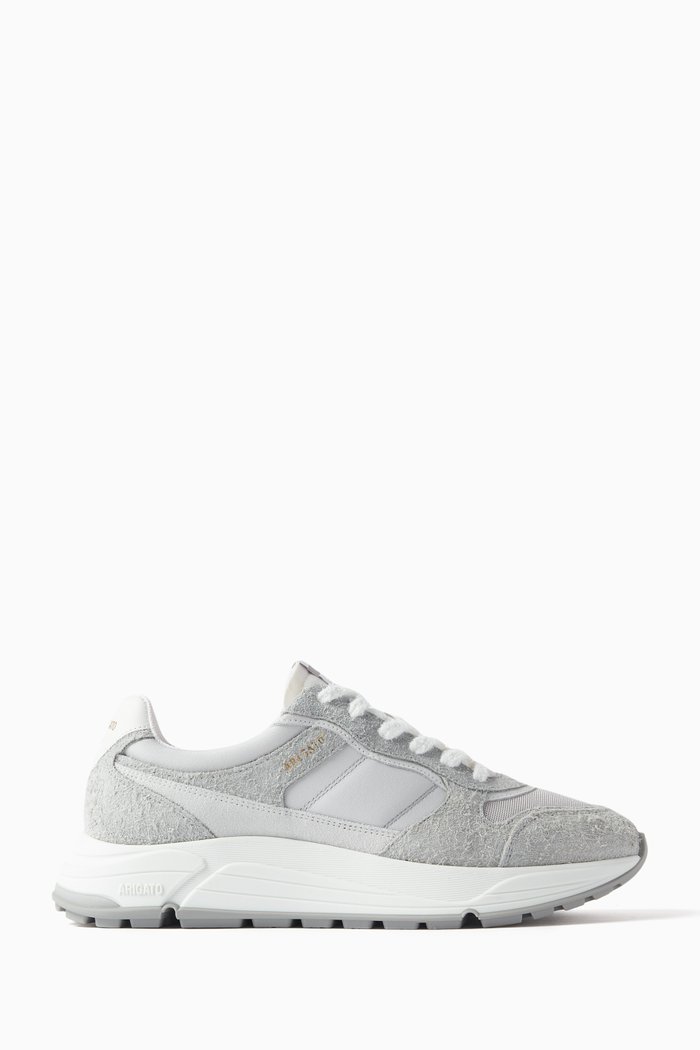 

Rush Low Top Sneakers in Leather, Grey