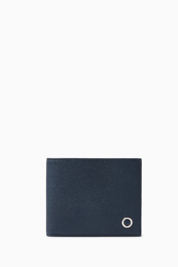 

BVLGARI BVLGARI Bi-fold Wallet in Leather, Blue