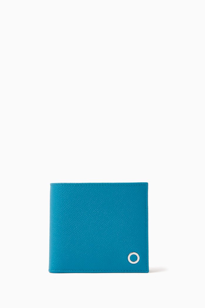 

BVLGARI BVLGARI Bi-fold Wallet in Leather, Blue