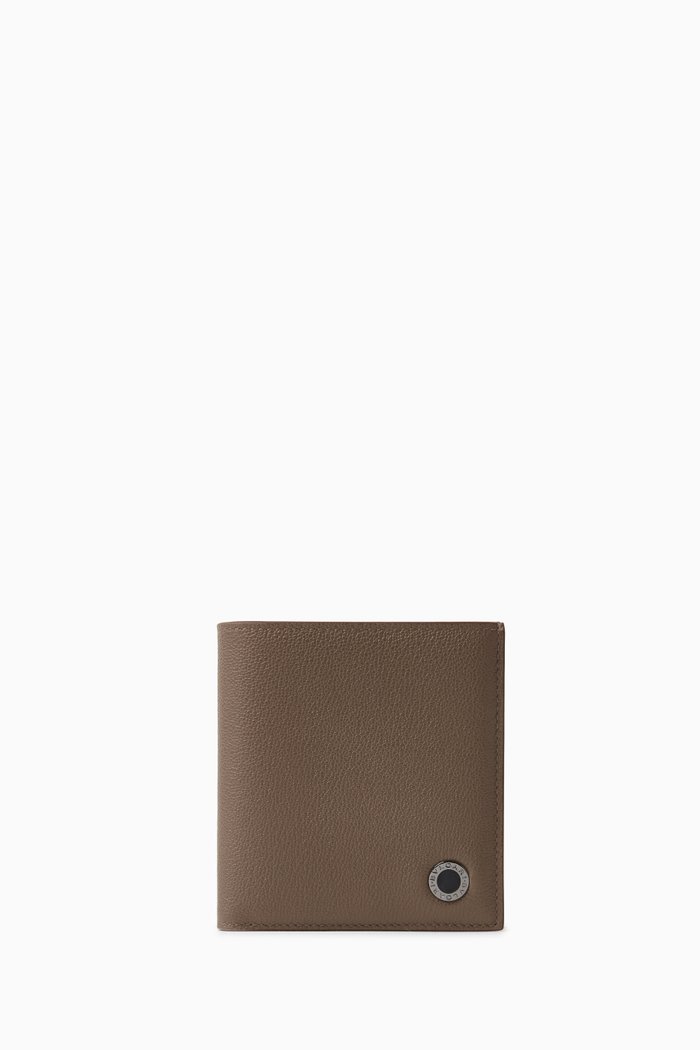 

BVLGARI BVLGARI Small Bi-fold Wallet in Leather, Brown