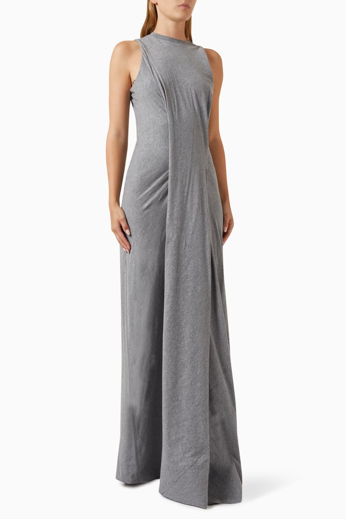 

Frame Detailed Maxi Dress in Jersey, Green