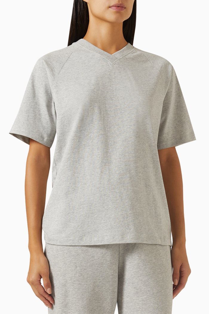 

Football T-shirt in Cotton-jersey, Grey
