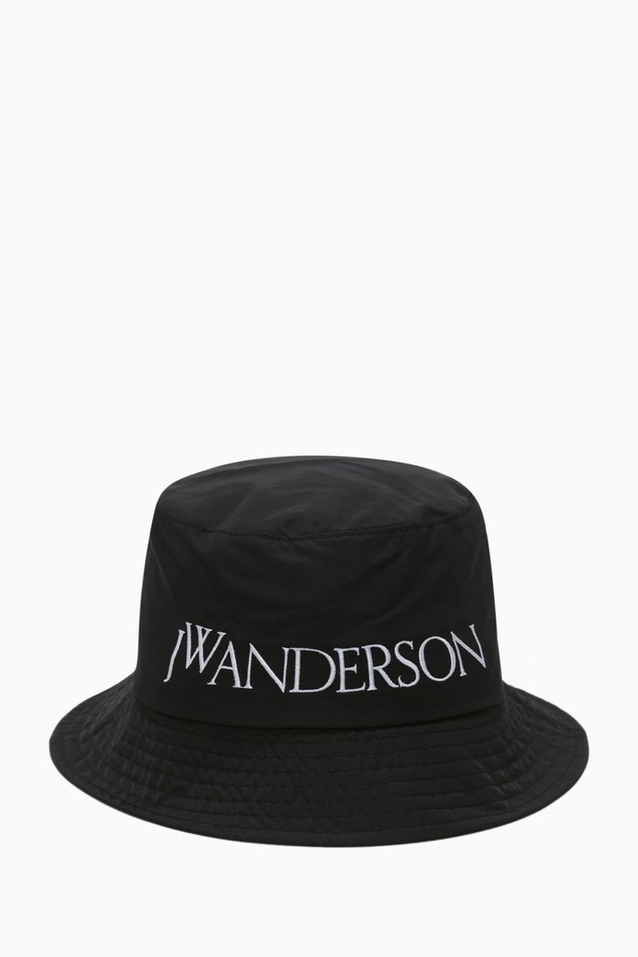 

Logo Bucket Hat in Nylon, Black