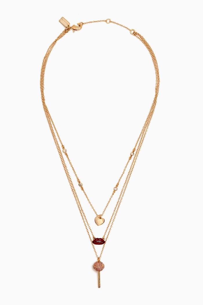 

Lollipop Charm Layered Necklace, Multicolour