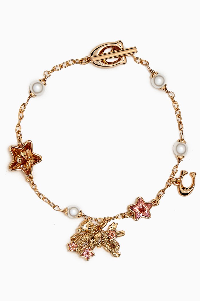 

Lunar New Year Dragon Charm Bracelet, Gold