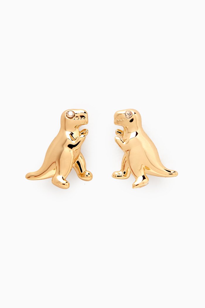 

Rexy Stud Earrings, Gold
