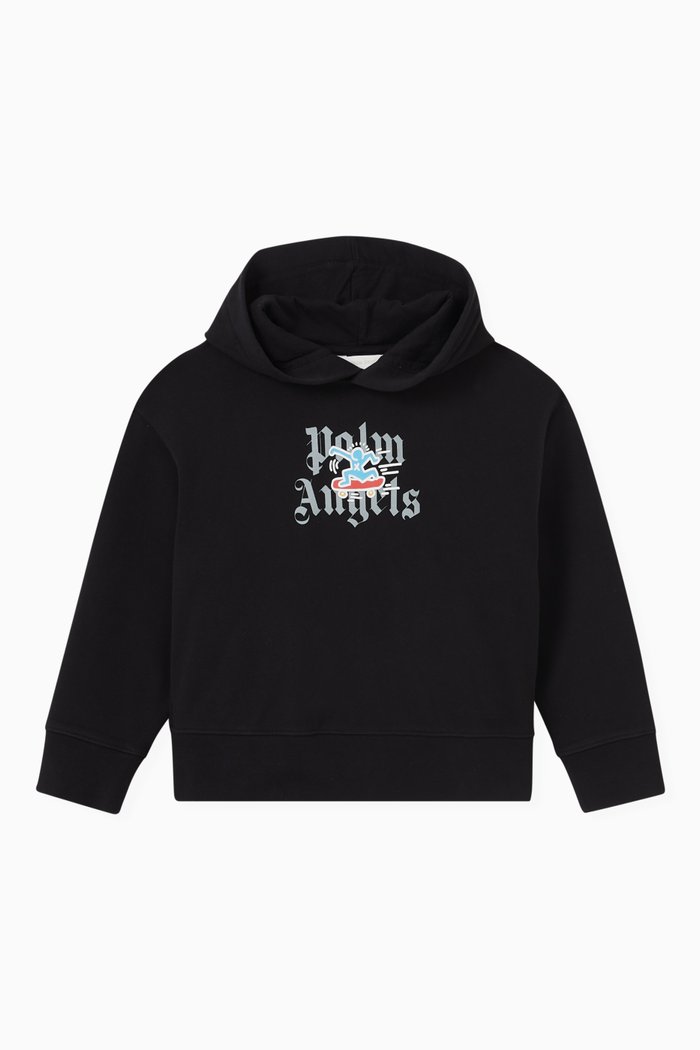 

Palm Angels x Keith Haring Skateboard Hoodie in Cotton, Black